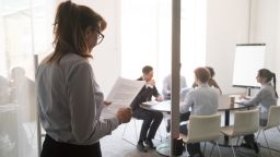 nervous office STOCK