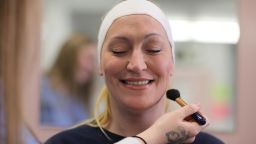 CHOWCHILLA, CALIFORNIA - DECEMBER 1: Susan Ferguson, an inmate at the Central California Women's Facility, has her makeup done by a fellow inmate during a cosmetology lesson on December 1, 2017 in Chowchilla, California.

INMATES at a womens? prison are finding hope for their futures through an inspiring cosmetology teacher who is training them to be beauticians. Elsa Lumsden runs the Beauty Therapy course at Central California Women?s Facility (CCWF), providing the women at the prison a way to gain their qualification in cosmetology and find jobs on the outside. Many of Elsa?s students go on to full-time beauty work once they are released, with one former inmate contacting Elsa to say she now owns her own business after leaving CCWF.

PHOTOGRAPH BY Robert Donald / Barcroft Images (Photo credit should read Robert Donald / Barcroft Media via Getty Images / Barcroft Media via Getty Images)