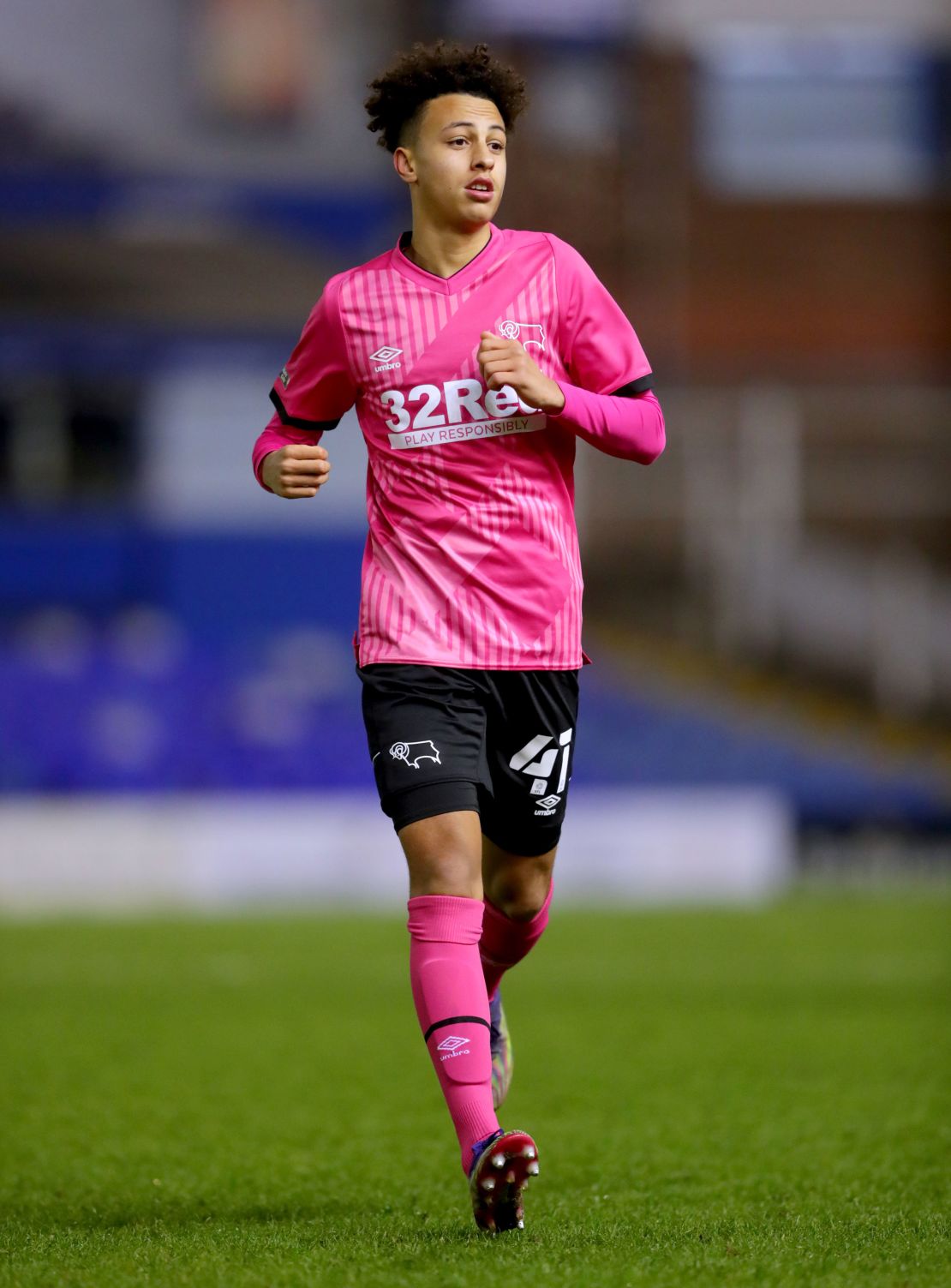Gordon during a Sky Bet Championship match for Derby County against Birmingham.