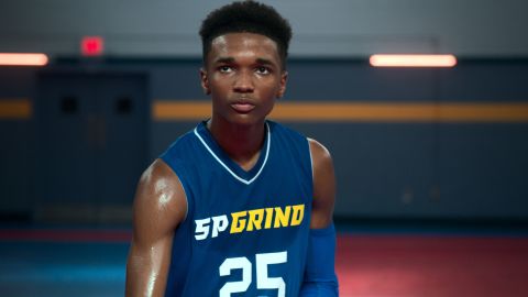 Isaiah Hill plays a basketball star in the Apple TV+ drama 'Swagger.'