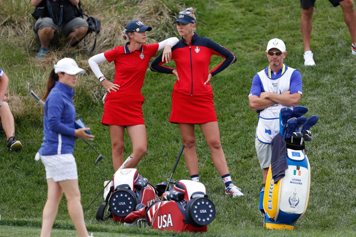 In her opening match at the Solheim Cup on Saturday, Maguire and Reid faced a daunting task, coming up against world No. 1 Nelly Korda and her sister, Jessica. The European pair eventually came up victorious though. 