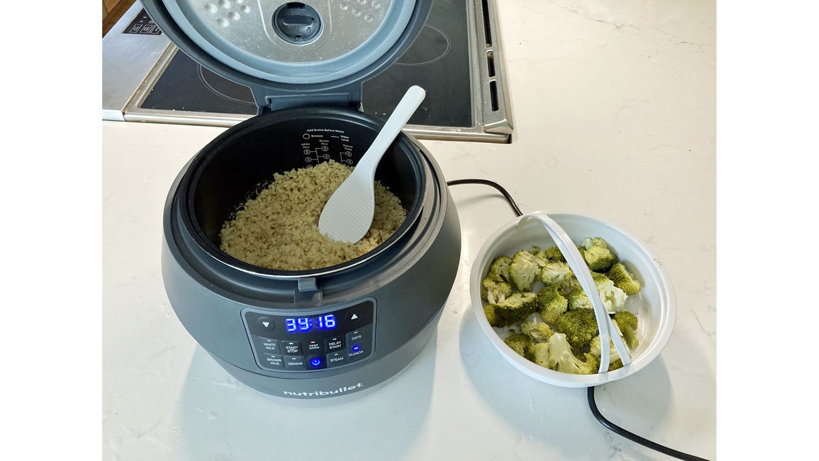 nutribullet EveryGrain Grain and Rice Cooker with Steamer NBG50100