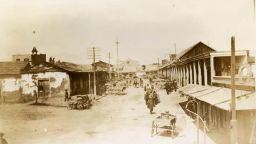 Calle de Los Negros as it looked in the 1870s.