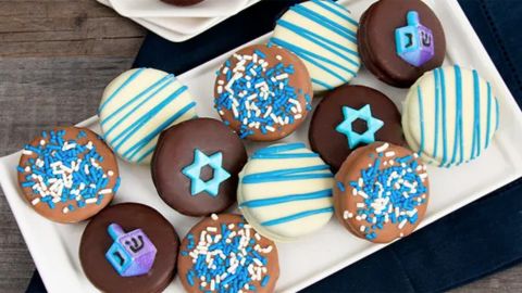 Happy Hanukkah Oreo Cookies