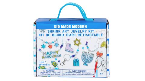Modern Hanukkah Shrink Art Jewelry Kit Made By Kids