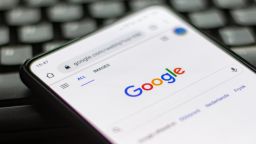Google closeup logo displayed on a phone screen.