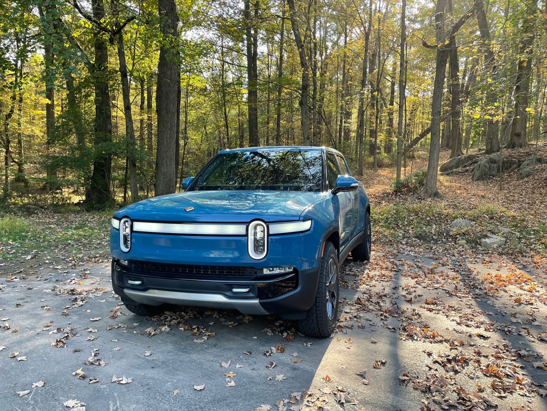 The Rivian R1T is a far friendlier looking truck than most.