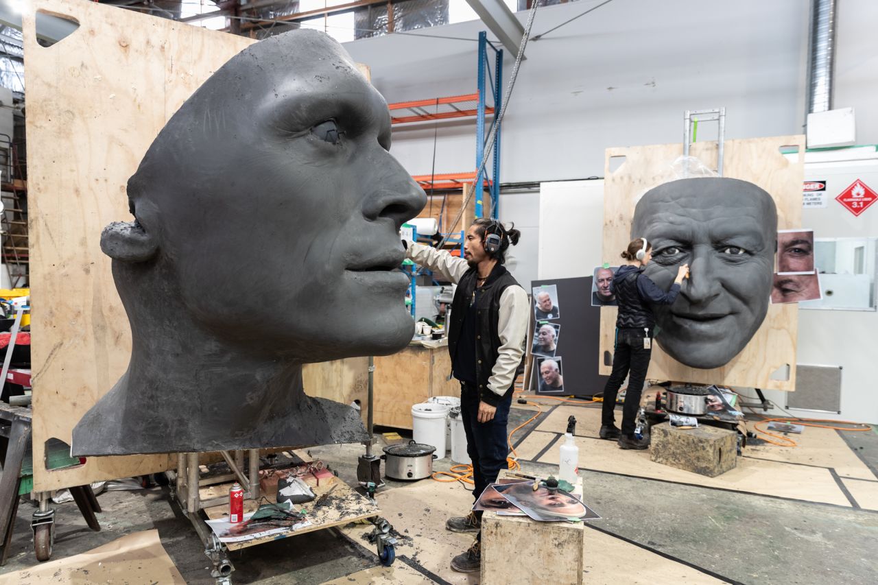 "We developed these characters in the form of giants to create a sense of awe and scale, so that as our audience travel around them, it almost becomes filmic in its monumental scale and its epic qualities," said Taylor.