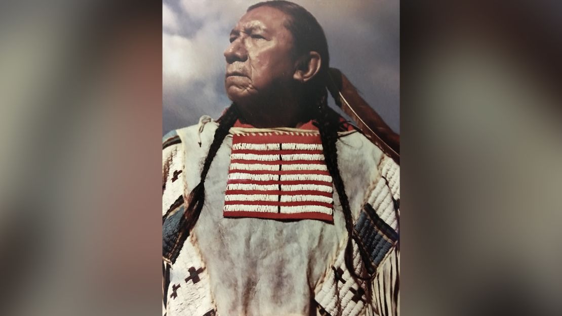 Ernie Lapointe, great-grandson of famed 19th century Native American leader Sitting Bull.