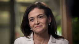 Sheryl Sandberg, chief operating officer of Facebook Inc., listens during a Bloomberg Television interview at the company's headquarters in Menlo Park, California, U.S., on Wednesday, Jan. 30, 2019. 