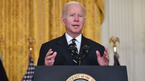 US President Joe Biden speaks about his administration's social spending plans, from the East Room of the White House in Washington, DC, on October 28, 2021. - Biden set out details of a revamped USD 1.75 trillion social spending package Thursday to structure a more equitable economy and tackle climate change, the culmination of weeks of intense negotiation.
