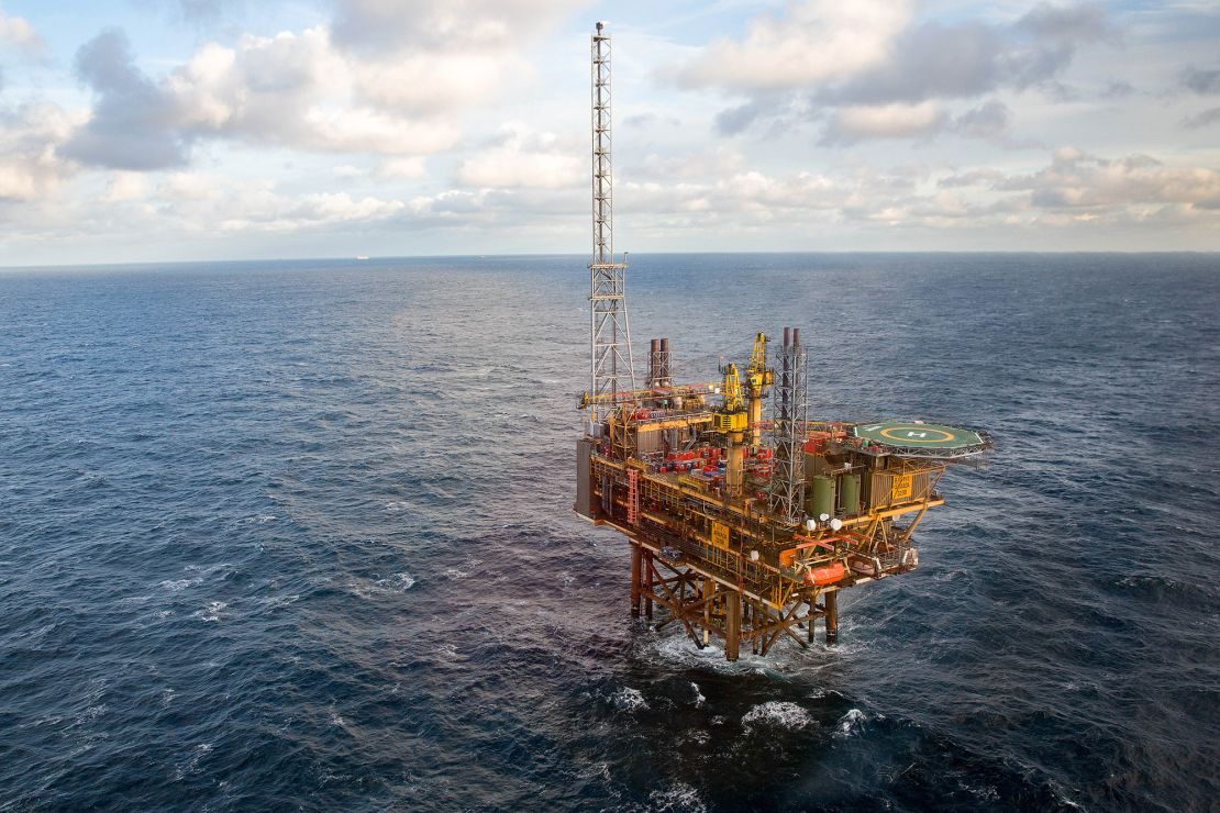 A gas condensate platform in the North Sea off the coast of Aberdeen.