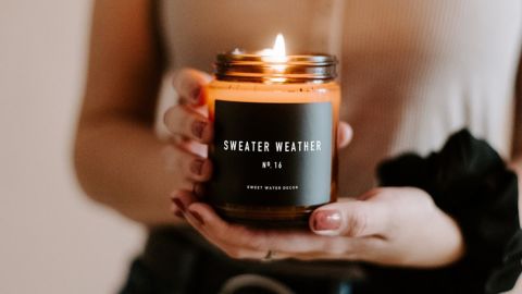 Sweetwaterdecor Weather Candle Sweater