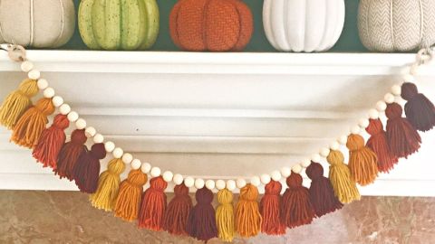 CitrusFindings Fall Tassel Garland