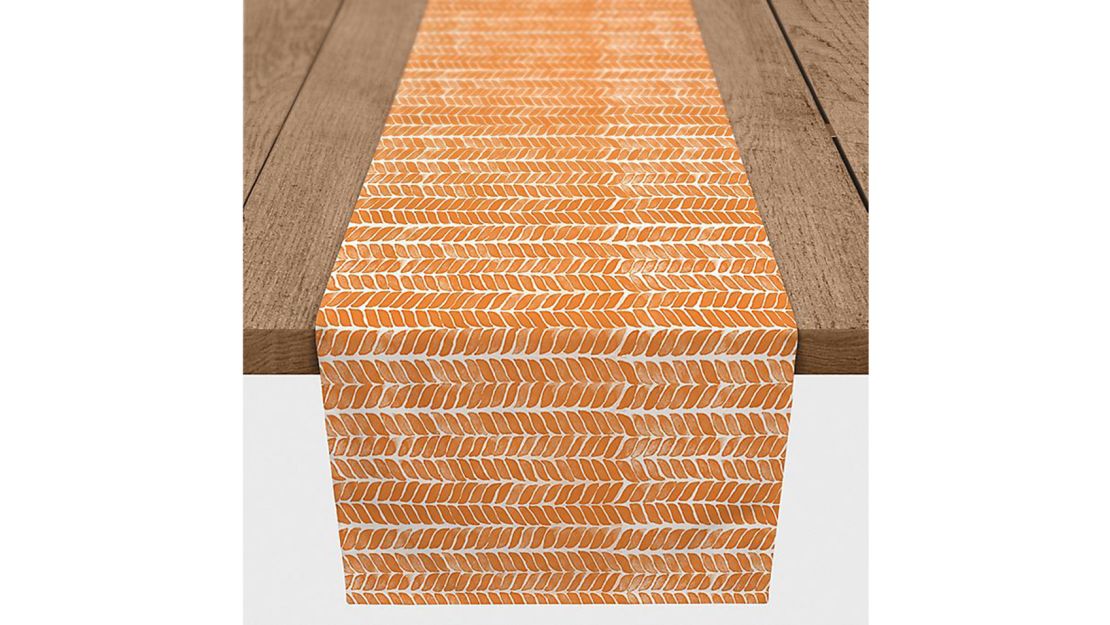 Designs Direct Fall Herringbone 90-Inch Table Runner 