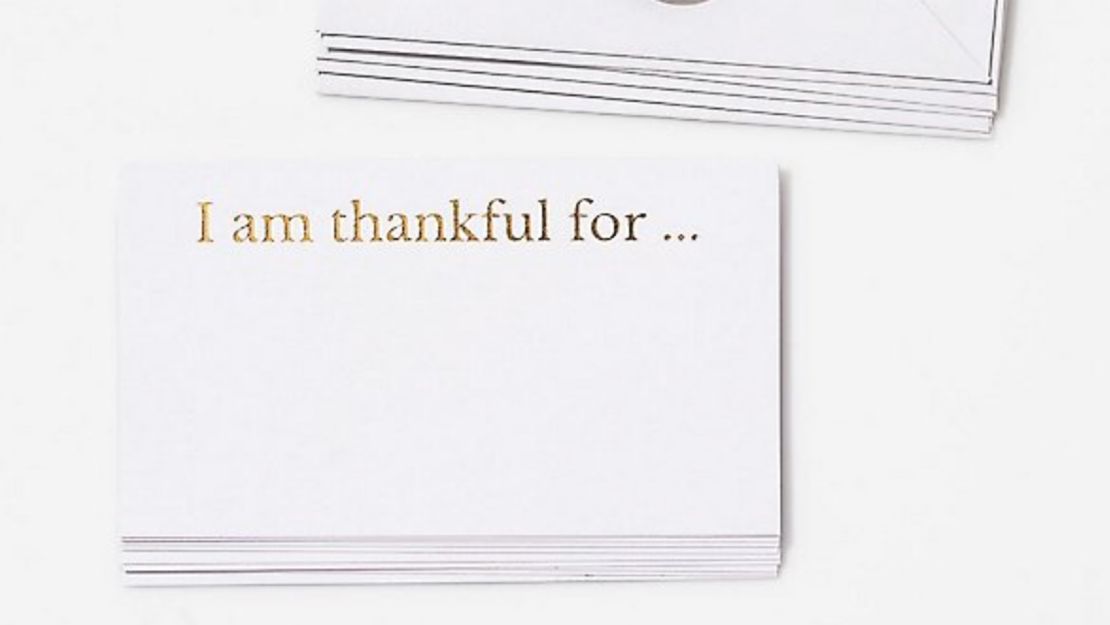 Paper Source Gold Foil I Am Thankful Card Set