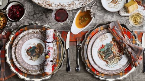 Williams Sonoma Plymouth Turkey Dinnerware Collection