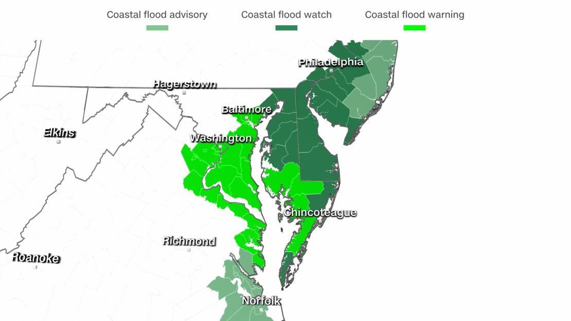 weather flooding midatlantic warnings 102821