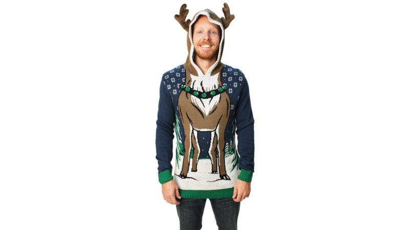 mens ugly christmas hoodie