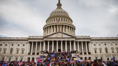  A pro-Trump mob stormed the Capitol, breaking windows and clashing with police officers. 