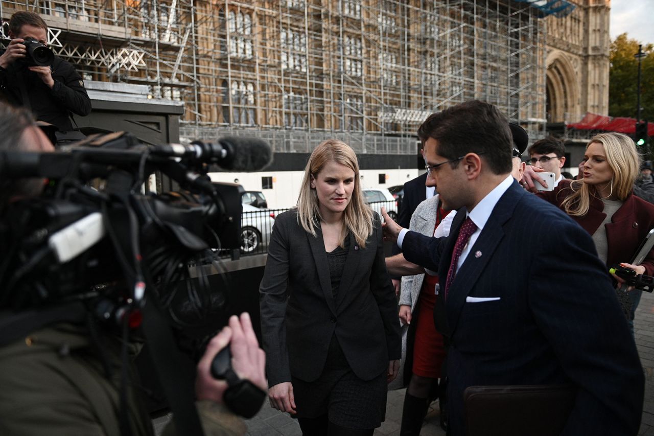 Facebook whistleblower Frances Haugen leaves the Houses of Parliament after <a href="https://www.cnn.com/business/live-news/facebook-papers-internal-documents-10-25-21/h_c0b027ed77300bdfec6771e8c0788cff" target="_blank">testifying to lawmakers in London</a> on Monday, October 25. Haugen recently released tens of thousands of pages of internal research and documents, <a href="https://www.cnn.com/2021/09/16/business/facebook-wsj-investigation-highlights/index.html" target="_blank">causing a firestorm</a> for the social media company. The former Facebook product manager, who worked on civic integrity issues at the company, says the documents show that Facebook knows its platforms are used to spread hate, violence and misinformation and that the company has tried to hide that evidence. Facebook has aggressively pushed back against the reports, calling many of the claims "misleading" and arguing that its apps do more good than harm.