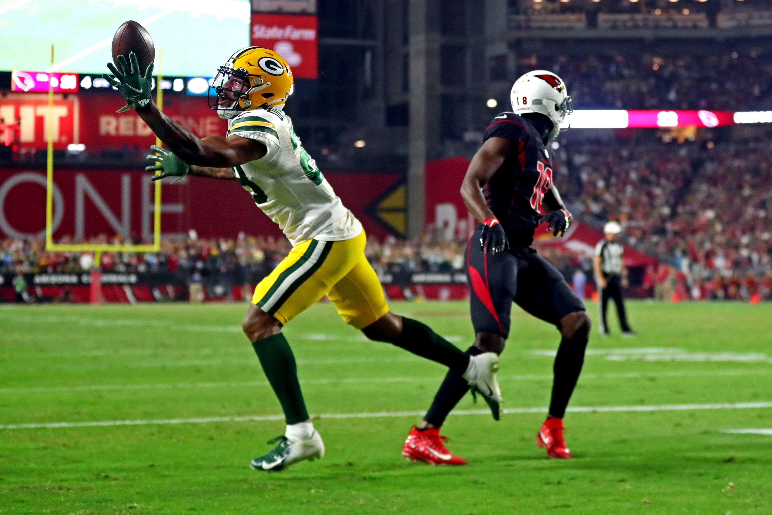 Cardinals vs Packers: No more undefeated teams in NFL as Arizona loses on  last-second interception