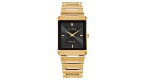 Citizen Eco-Drive Stiletto Tank Gold-Tone Watch 