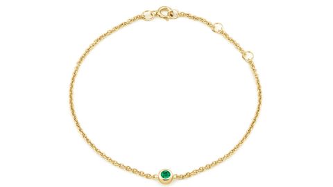 Brilliant Earth Emerald Bezel Bracelet 