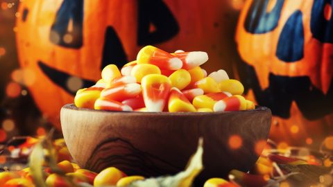 Everyone's favorite -- or least favorite -- Halloween snack was designed to look like chicken feed.