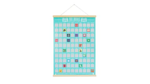 100 Books Scratch Off Poster