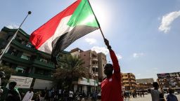 Sudanese people stage a demonstration demanding the end of the military intervention and the transfer of administration to civilians in Khartoum, Sudan on October 30, 2021.