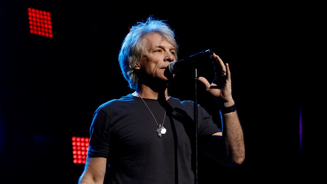 Jon Bon Jovi performs at the LOVE ROCKS NYC Benefit Concert Livestream for God's Love We Deliver at The Beacon Theatre in June in New York City. 