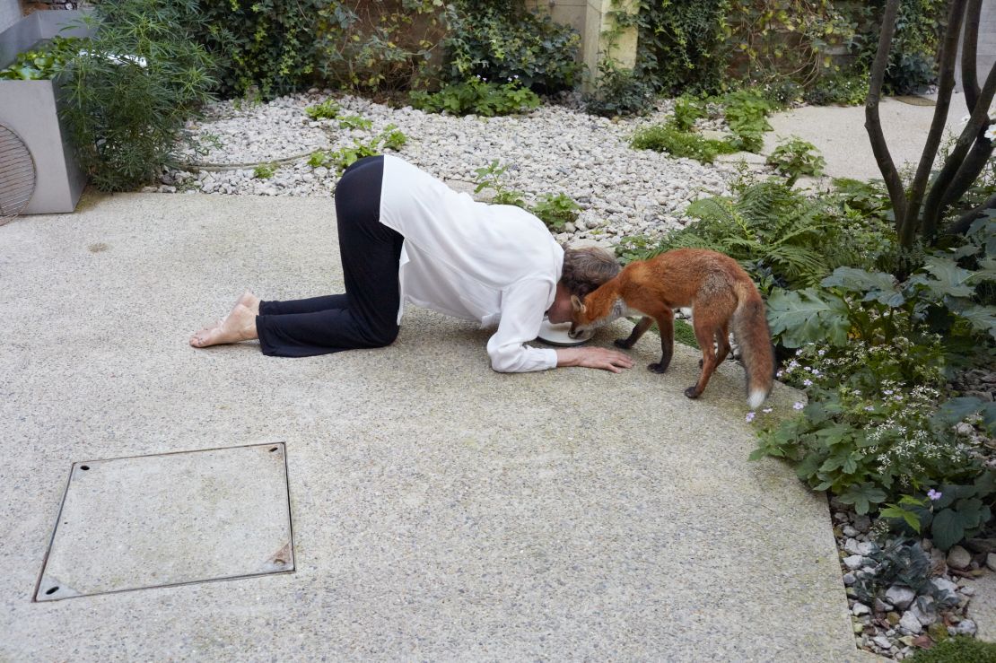 "Charlotte Rampling, a Fox, and a Plate," No.9, Document magazine, London, 2016 