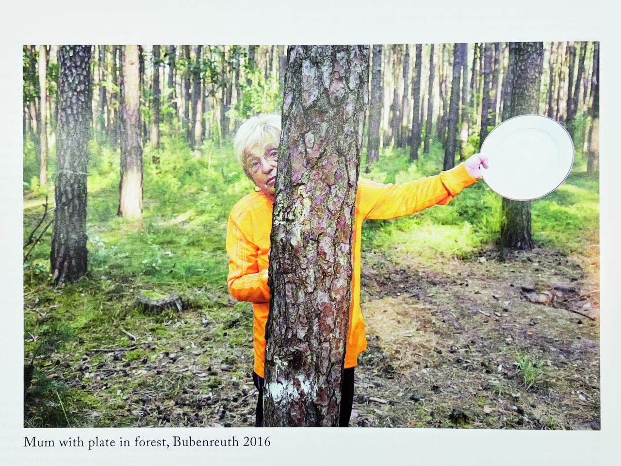 "Mum with plate in forest," Arena Homme Plus, Bubenreuth, Bavaria, 2016