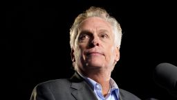 Democratic gubernatorial candidate former Virginia Gov. Terry McAuliffe speaks during a rally Tuesday, Oct. 26, 2021, in Arlington, Va. McAuliffe will face Republican Glenn Youngkin in the November election.
