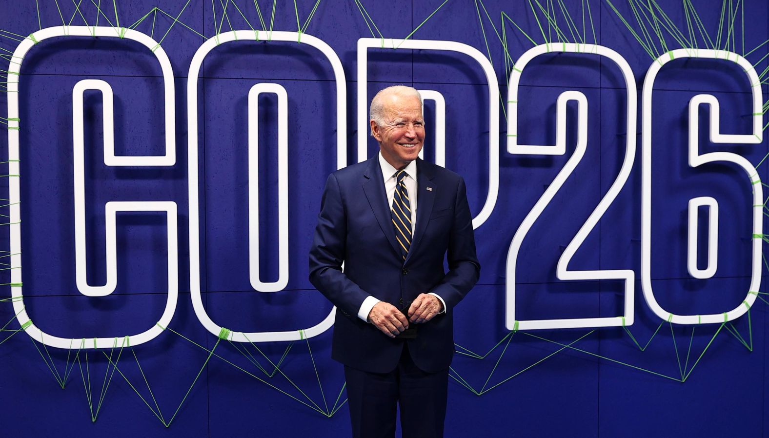 Biden arrives at COP26 on Monday.