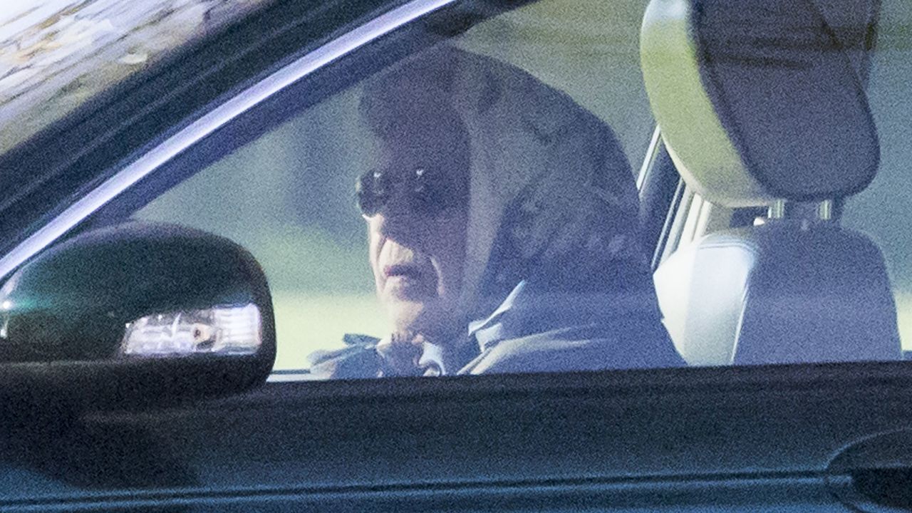 Queen Elizabeth II was seen driving around her Windsor estate on Monday, November 1, 2021.