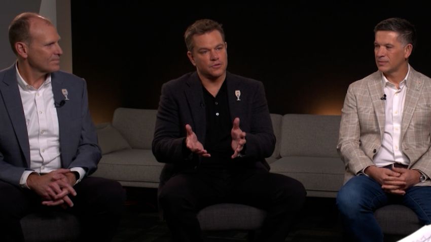Gary White, Matt Damon, Michel Doukeris
