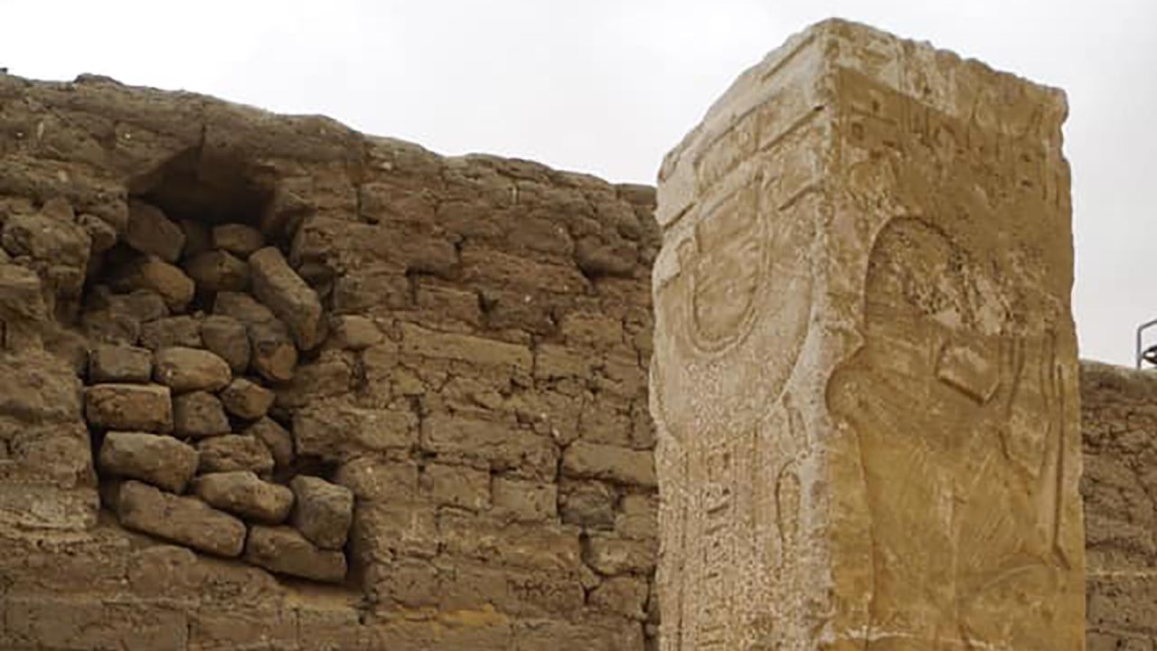 Saqqara is an ancient necropolis south of Cairo.
