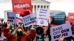 Pro-choice and pro-life demonstrators hold rallies at the Supreme Court on the day it hears arguments on the Texas abortion ban. In United States of America v. Texas, the Department of Justice will argue that the Texas law banning abortions after 6 weeks is unconstitutional. 