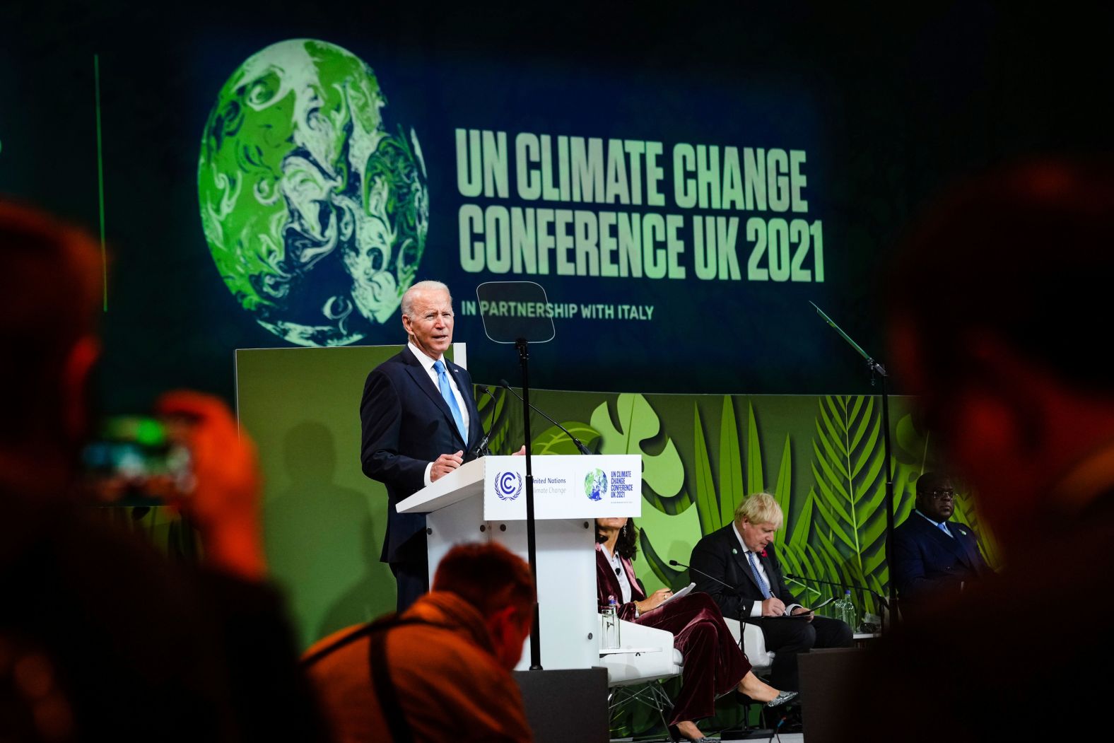 On Tuesday, Biden announced a new plan <a href="index.php?page=&url=https%3A%2F%2Fwww.cnn.com%2Fworld%2Flive-news%2Fcop26-climate-summit-11-02-21%2Fh_275253fa05665c7250283b41ff872111" target="_blank">to conserve global forests.</a> "Forests have the potential to reduce, reduce carbon globally by more than one third. By more than one third," he said. "So we need to approach this issue with the same seriousness of purpose as decarbonizing our economies. That's what we're doing in the United States."