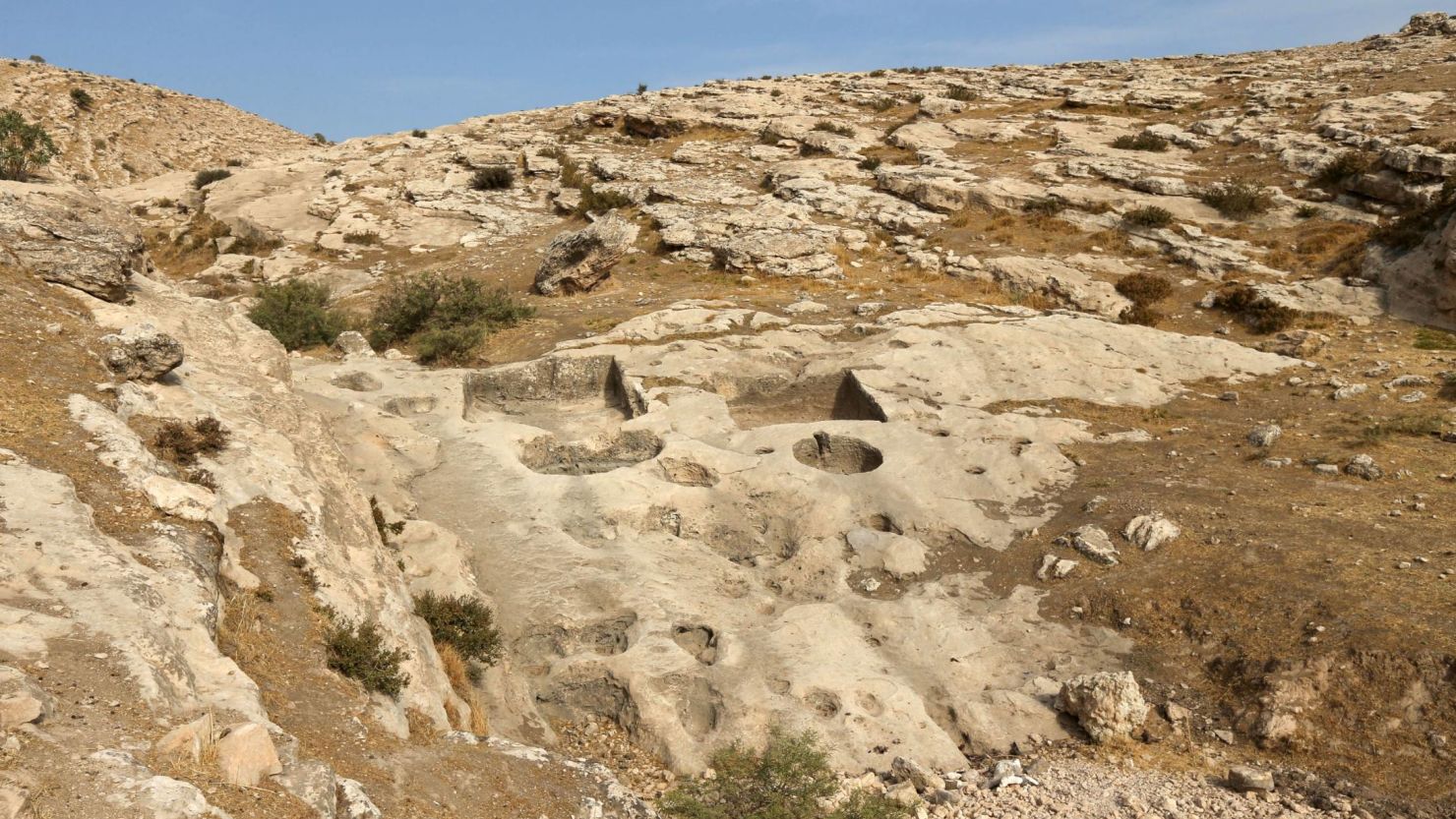 A view shows 2,700-year-old winery discovered by archaeologists, in Duhok, Iraq October 28, 2021. Picture taken October 28, 2021. REUTERS/Ari Jalal