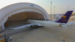 Buildair inflatable aircraft hangar at Jeddah