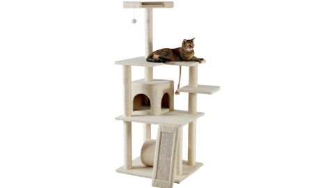 <strong>Frisco 62-in Faux Fur Cat Tree & Condo</strong>