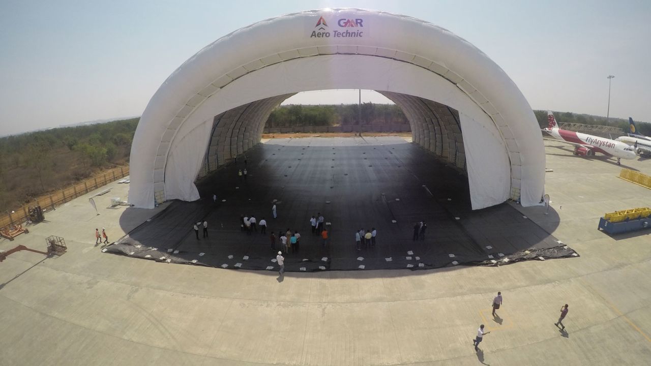 Hangar H45 was delivered to Hyderabad in May 2021.
