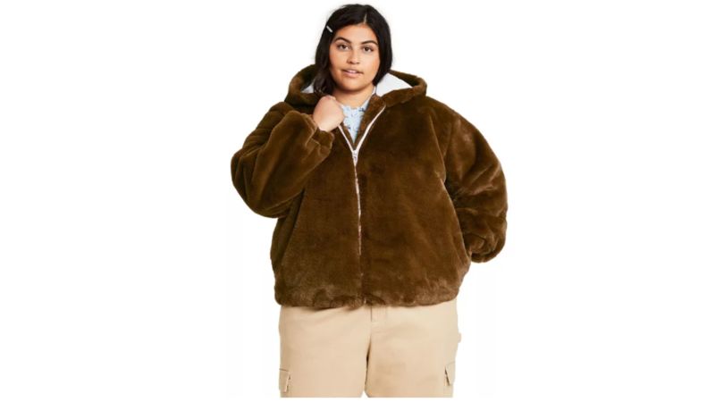 Furry hot sale jacket target