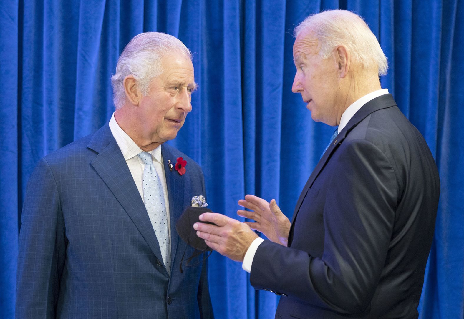 Biden speaks with Britain's Prince Charles ahead of their bilateral meeting on Tuesday.