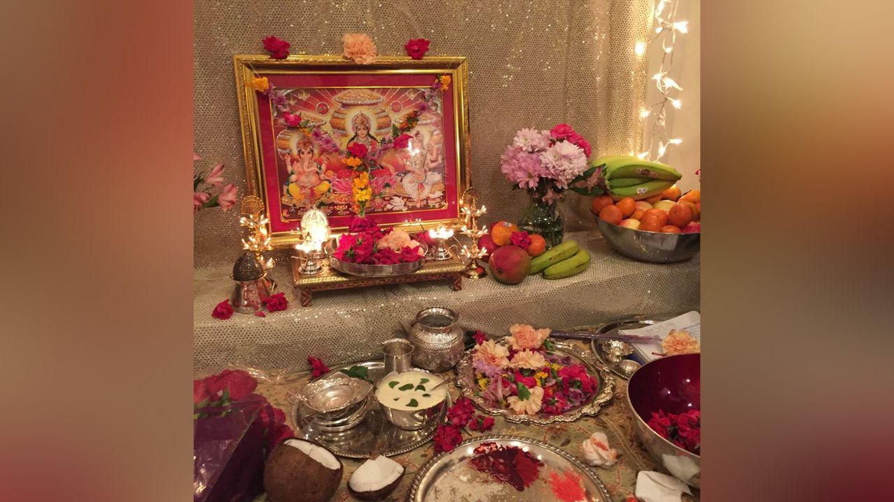 Sumita Patel gathers with her family at her grandfather's house each year for Diwali prayers and celebrations.