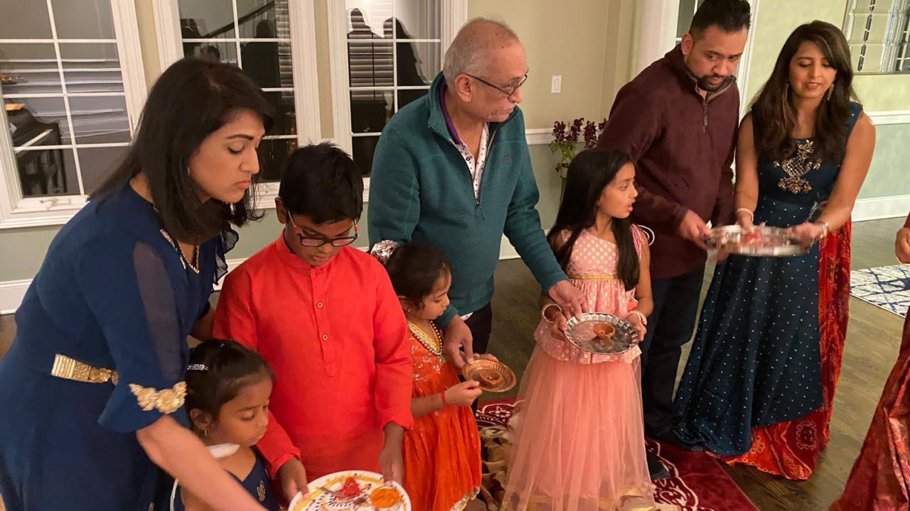 Radha Patel says she makes an effort each year to ensure that Diwali feels special for her two children.