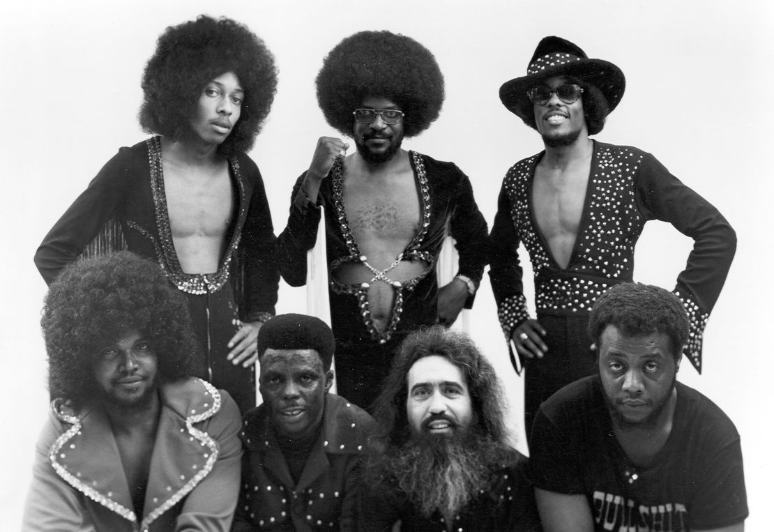 Ronnie Wilson (top row second from left) with The Gap Band circa 1980